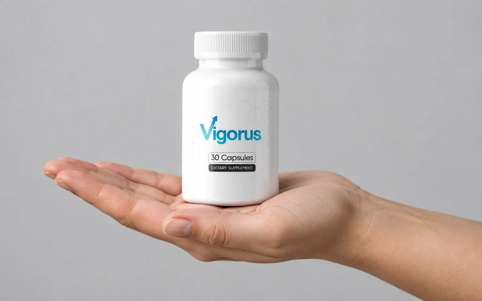 Vigorus — the package held in a hand