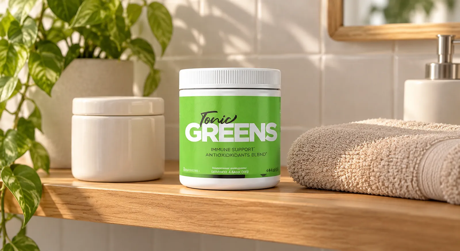 TonicGreens — the package in everyday use