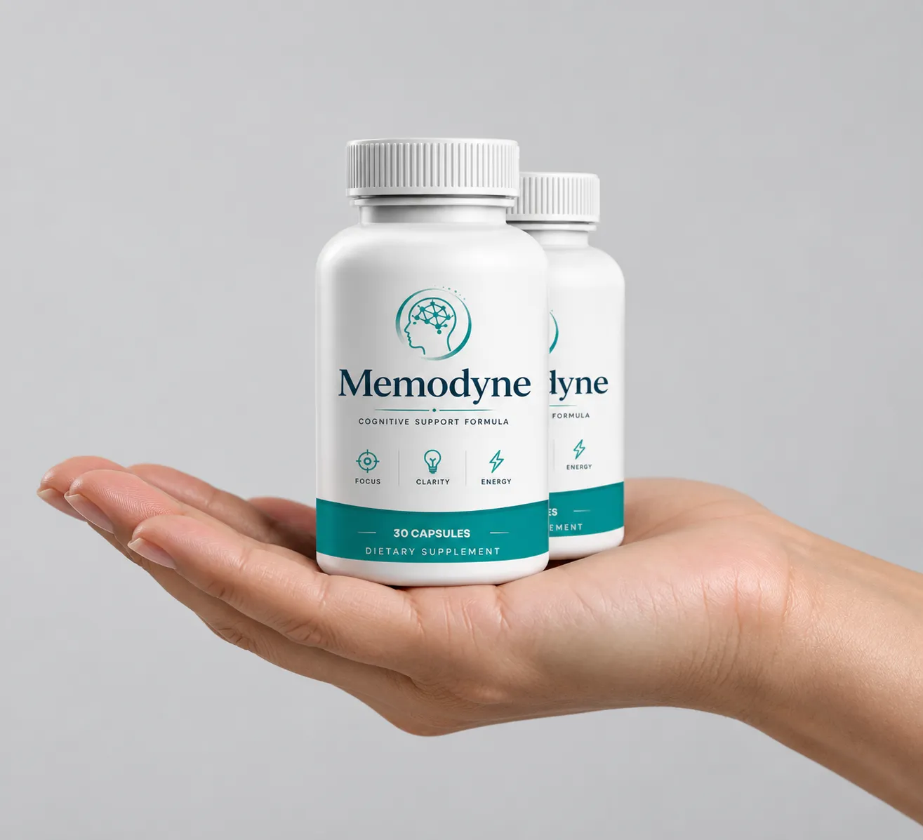 Memodyne — the package held in a hand